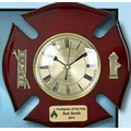 Piano Finish Fire Specialty Shield Award/ Clock (14 X 14)